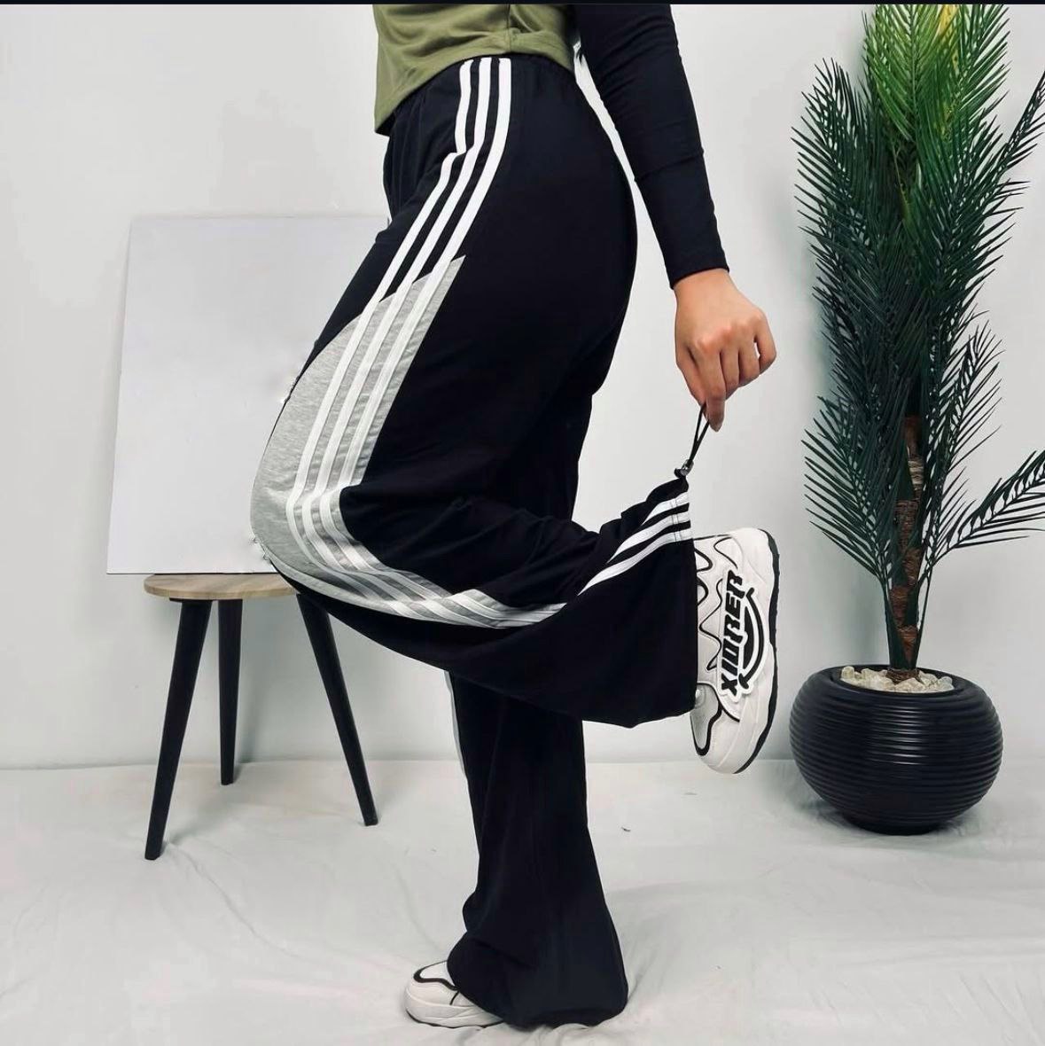 Adjustable Wide Leg Pants