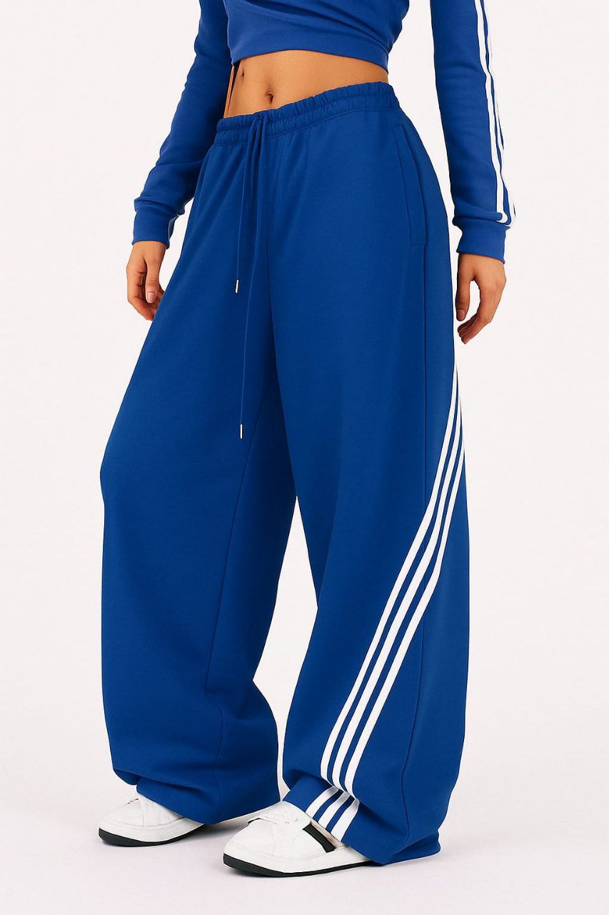 Modern 3-Stripe Wide Pants