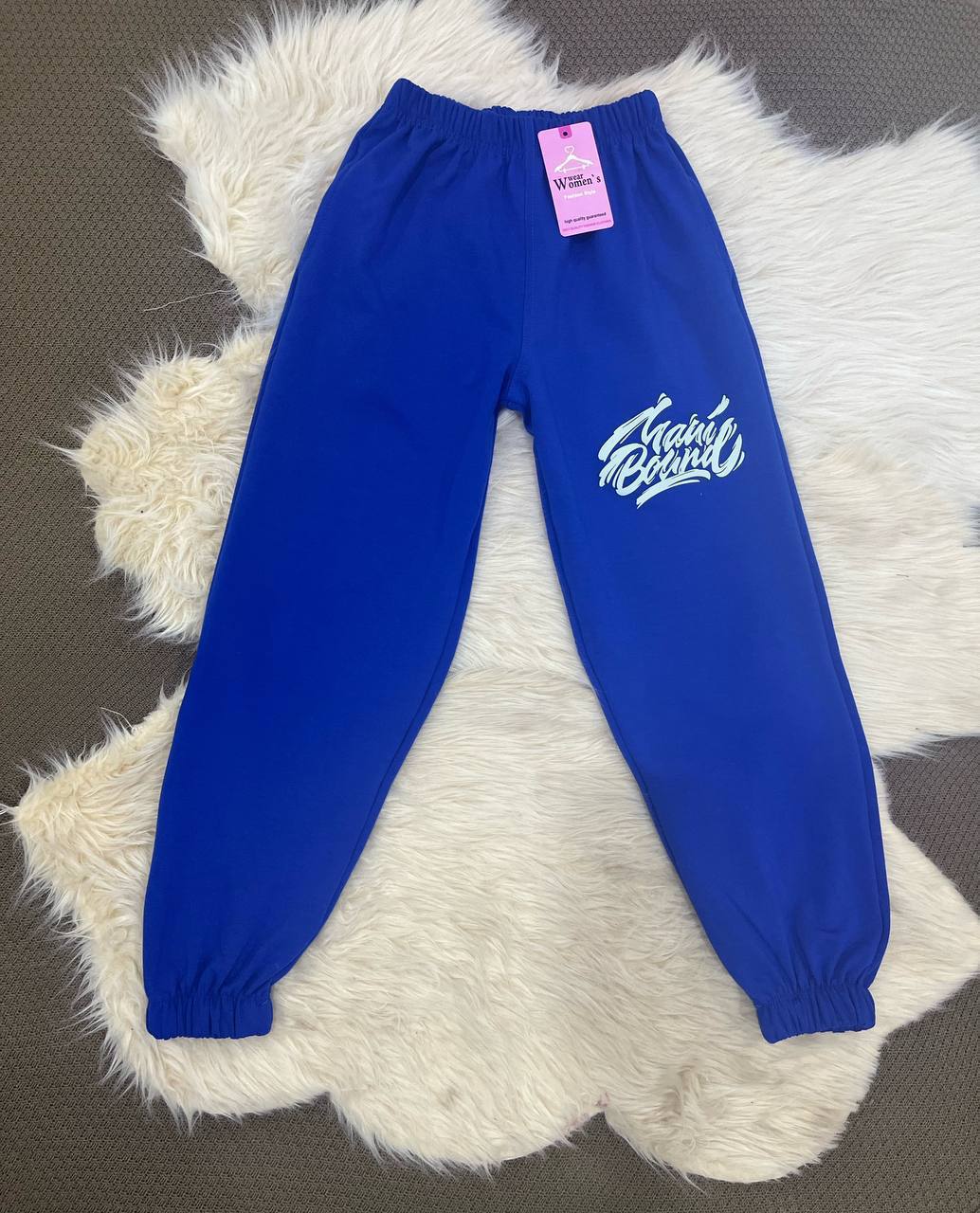 بنطلون رياضي قطني للأطفال - طبعات مرحة وقصة مريحة