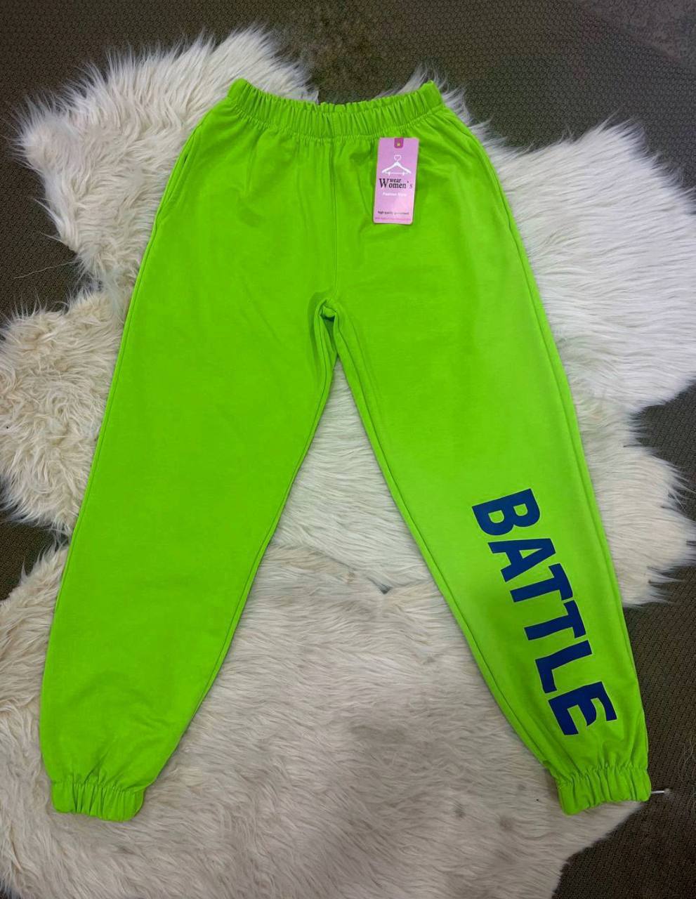 بنطلون رياضي قطني للأطفال - طبعات مرحة وقصة مريحة