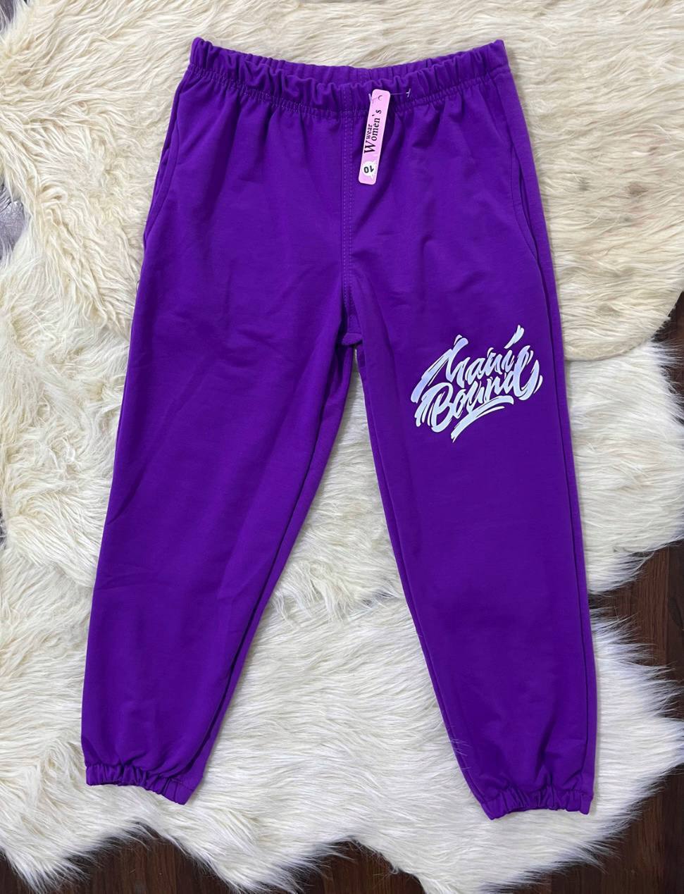 بنطلون رياضي قطني للأطفال - طبعات مرحة وقصة مريحة