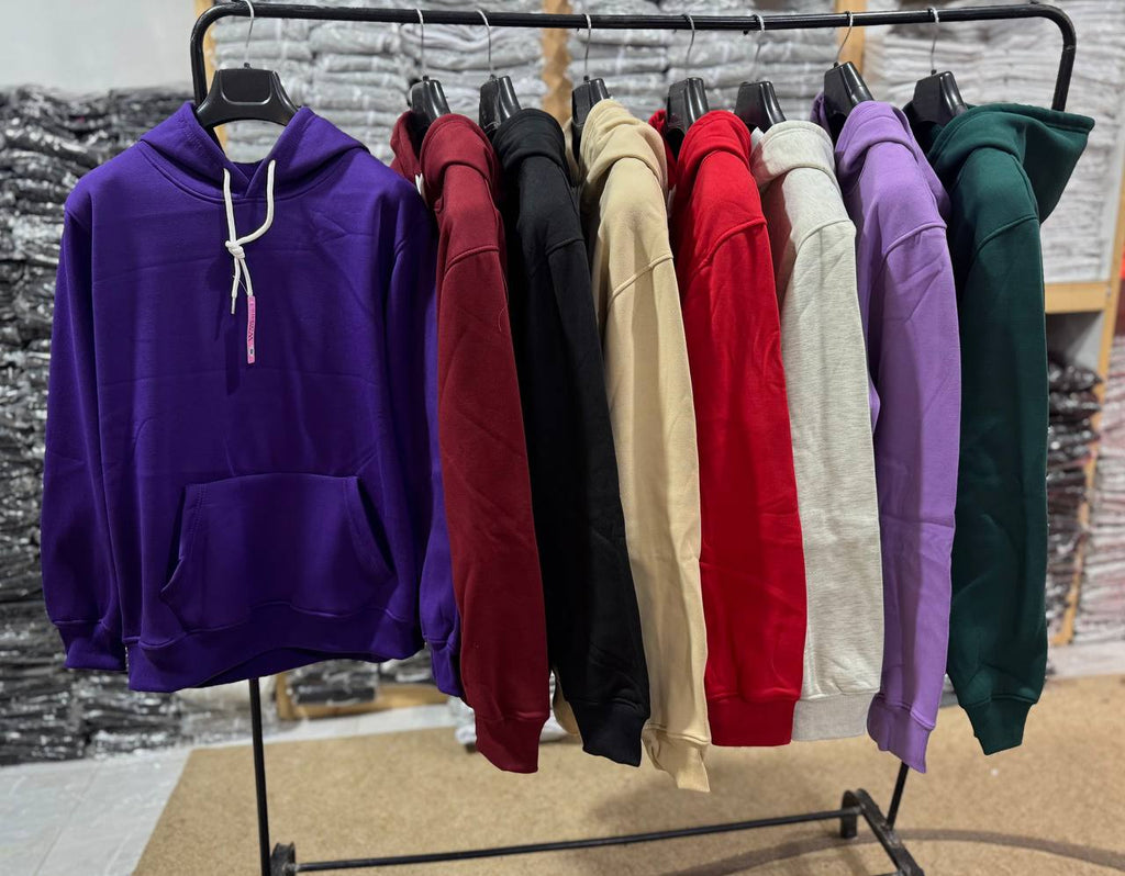 هودي ساده قطن تقيل – Basic Winter Hoodie