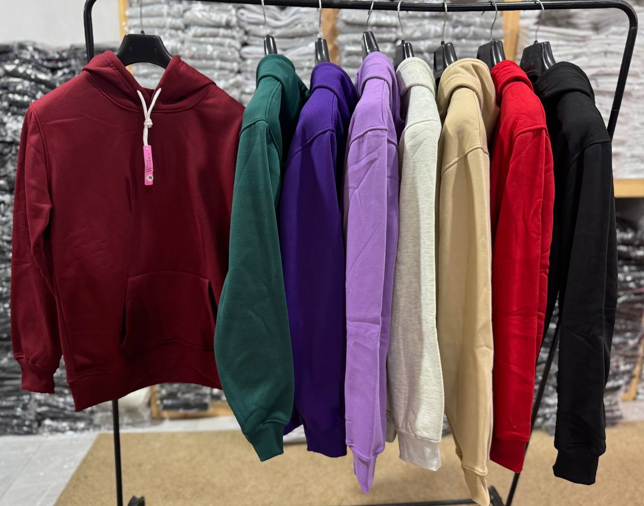 هودي ساده قطن تقيل – Basic Winter Hoodie