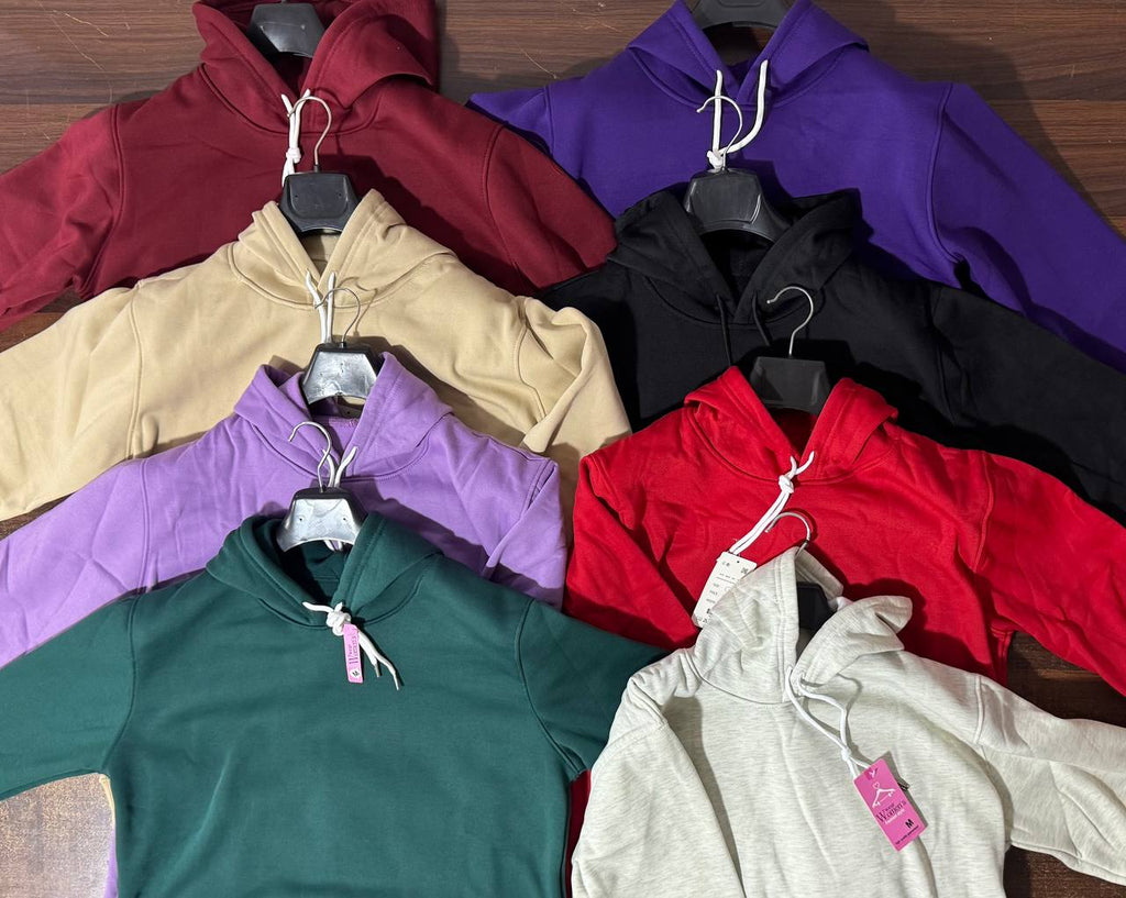 هودي ساده قطن تقيل – Basic Winter Hoodie