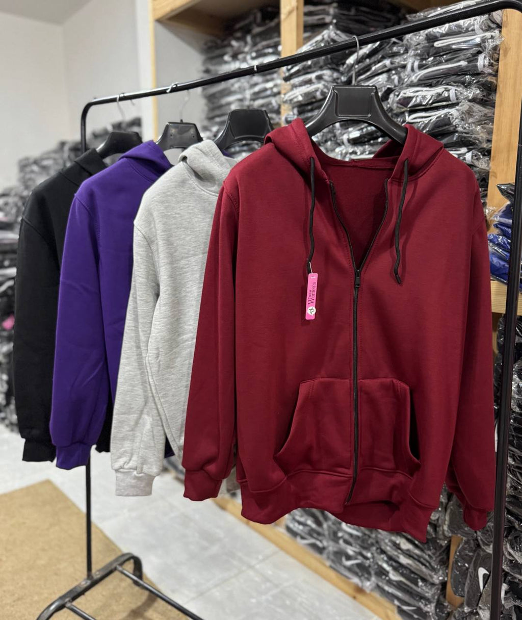 جاكيت شتوي قطن بسوستة – Winter Cotton Hoodie Jacket